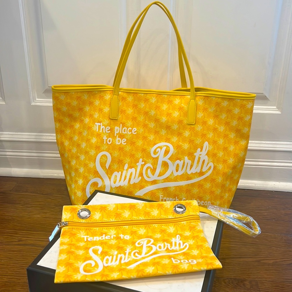 MC2 Saint Barth Monogram Print Tote